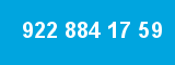922 884 17 59 922 884 17 59